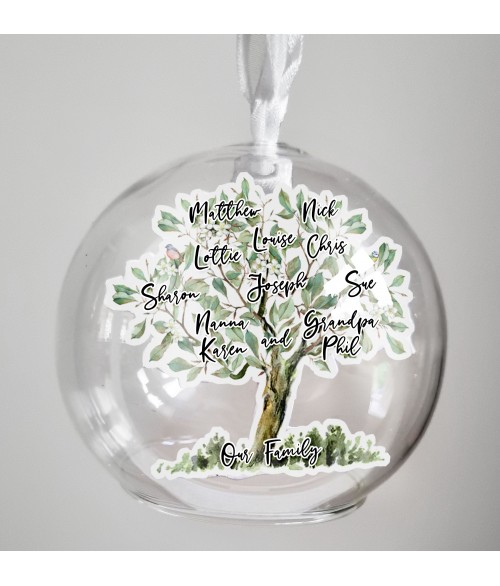 Personalised Family Tree Decoration