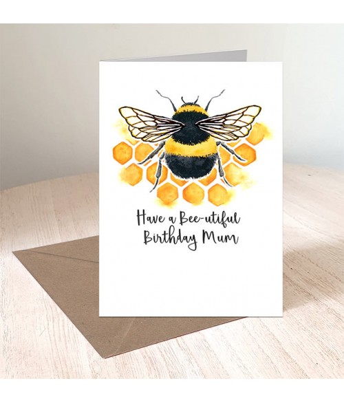 Beautiful Birthday Bee Card