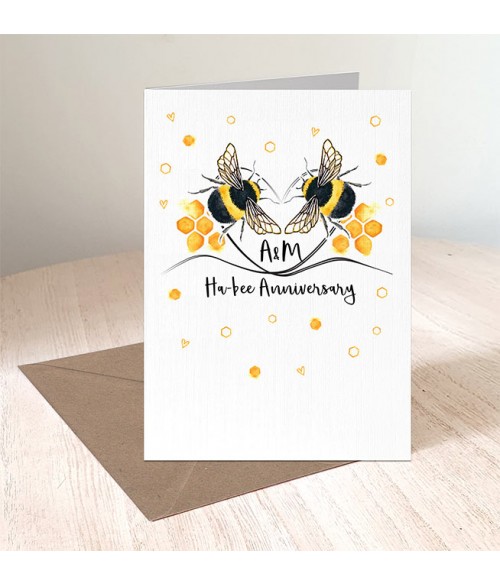 Bee Anniversary Card