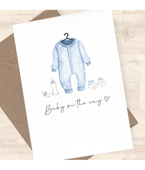New Baby - Welcome to the World Card Blue