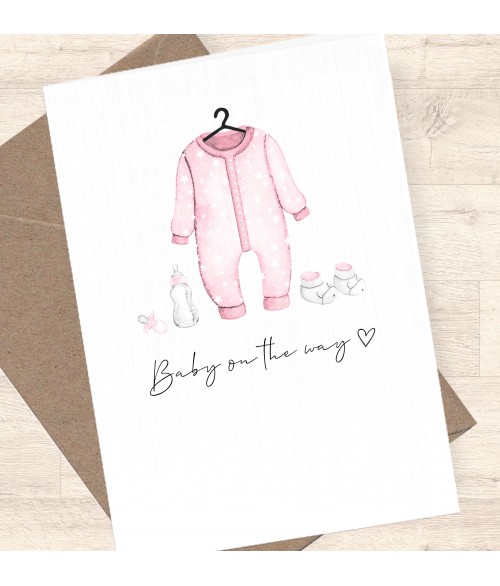 New Baby - Welcome to the World Card Pink