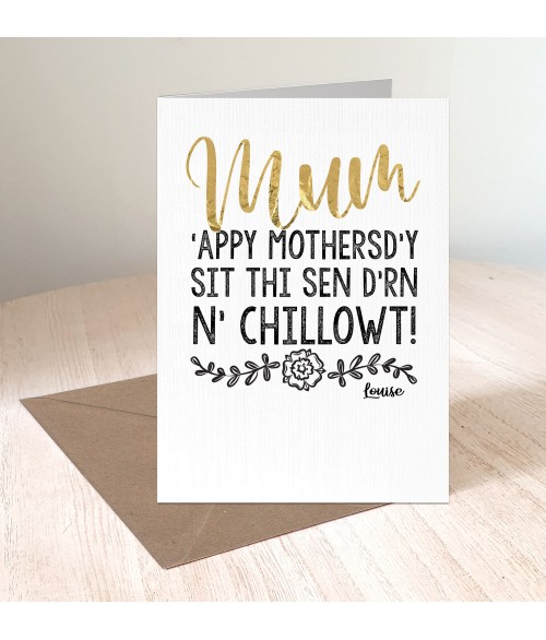 Yorkshire Rose - Chillowt Mother's day Card