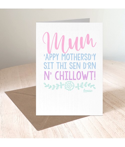 Yorkshire Rose Pastels - Chillowt Mother's day Card